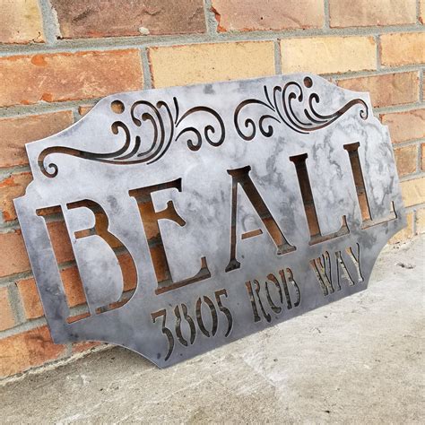 custom house signs metal|decorative metal signs home.